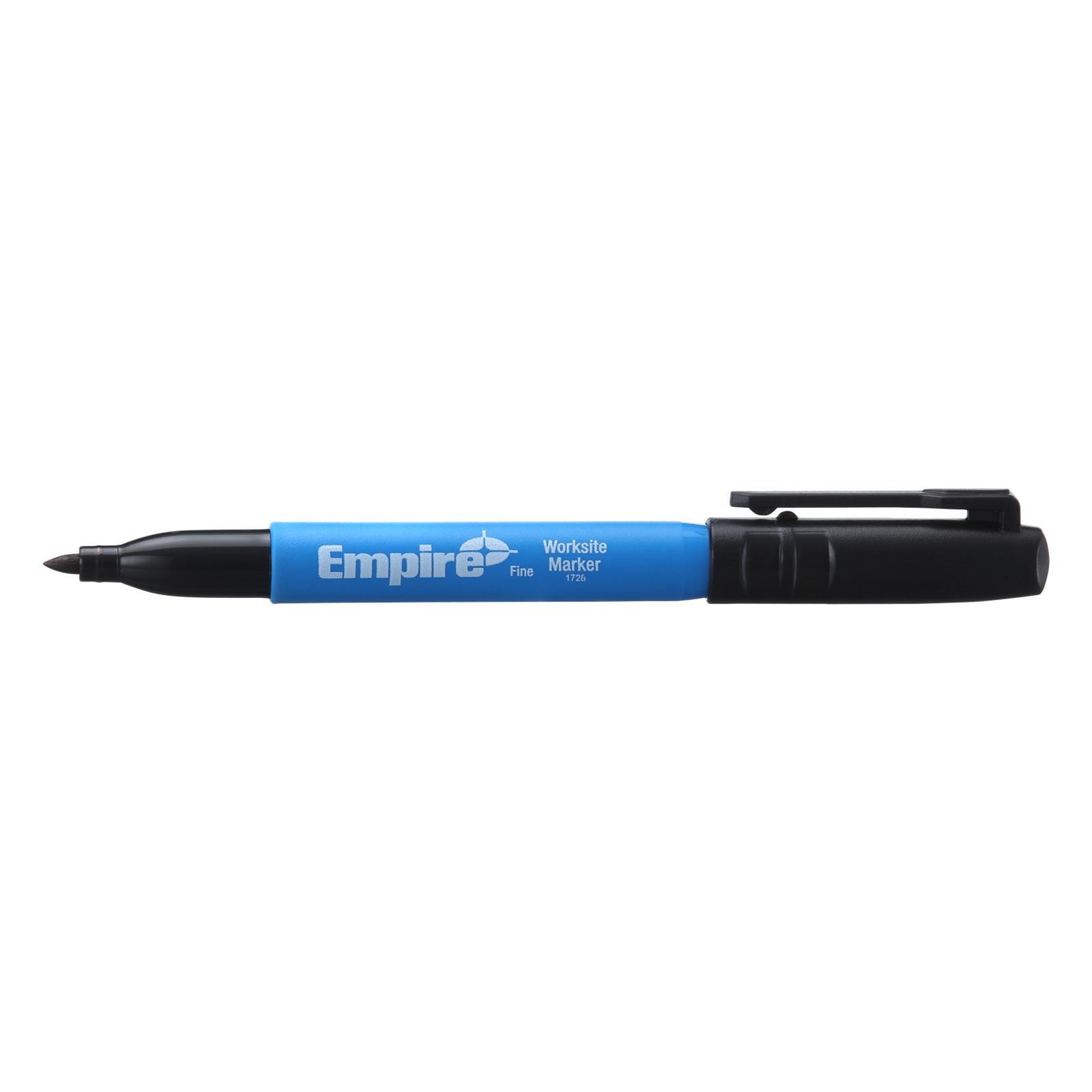 Empire 132mm Black Fine Tip Worksite Marker Pen, Waterproof, Permanent Ink