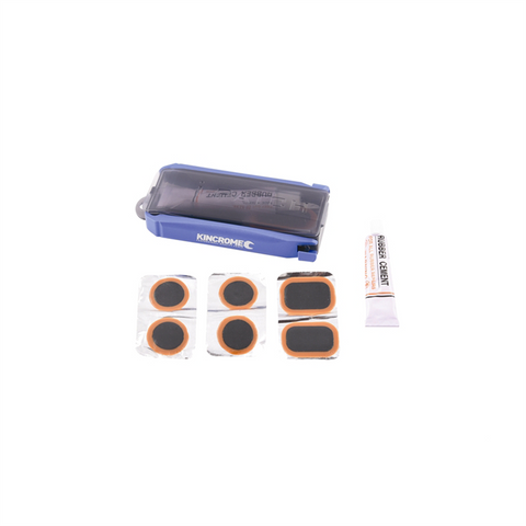 Kincrome Tyre Puncture Repair Kit - 2 Levers, 6 Patches - Blue - 100mm x 50mm x 10mm - SuperSaverAU - view 1