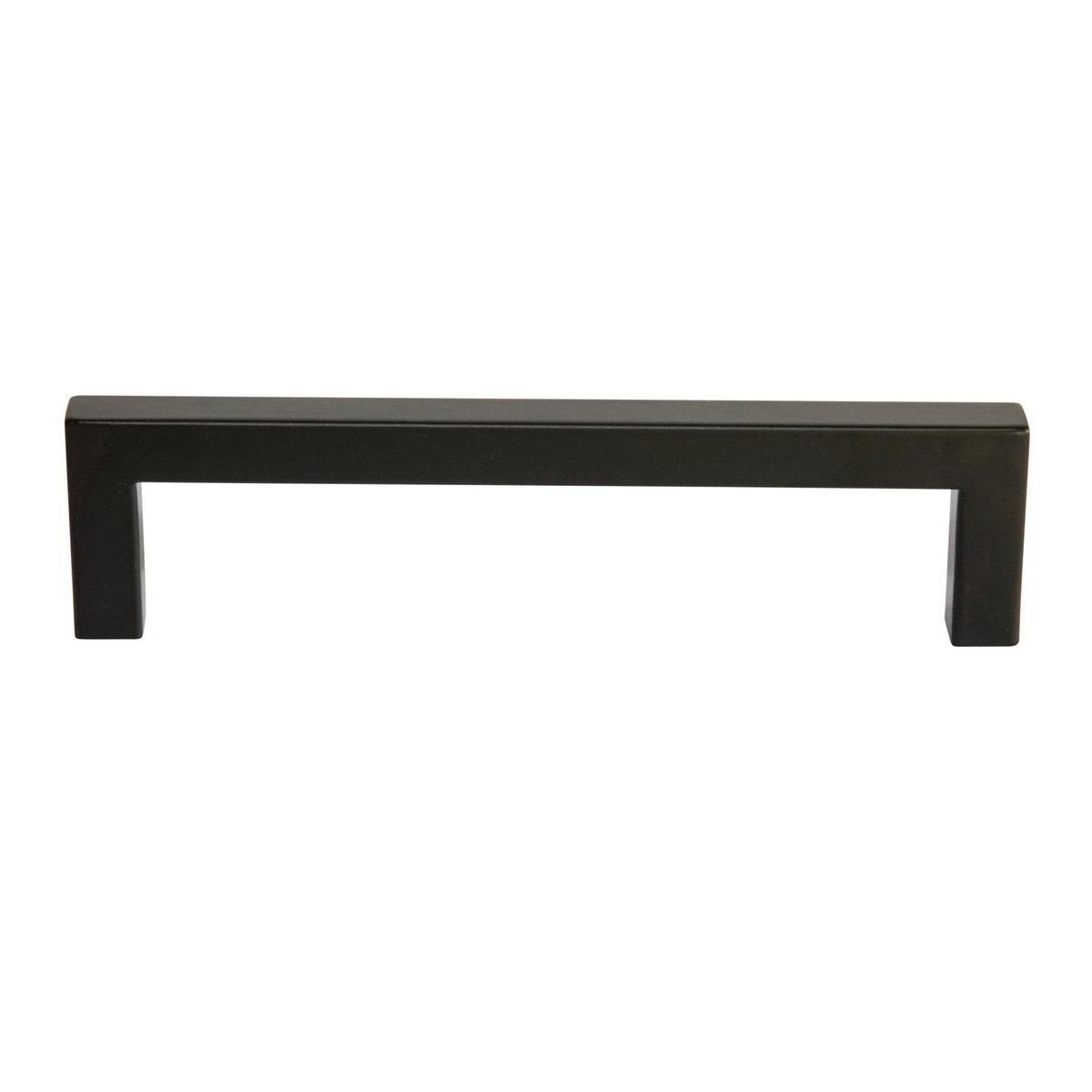 Taskmaster 128mm Matte Black Hollow Square Steel Cabinet Handle