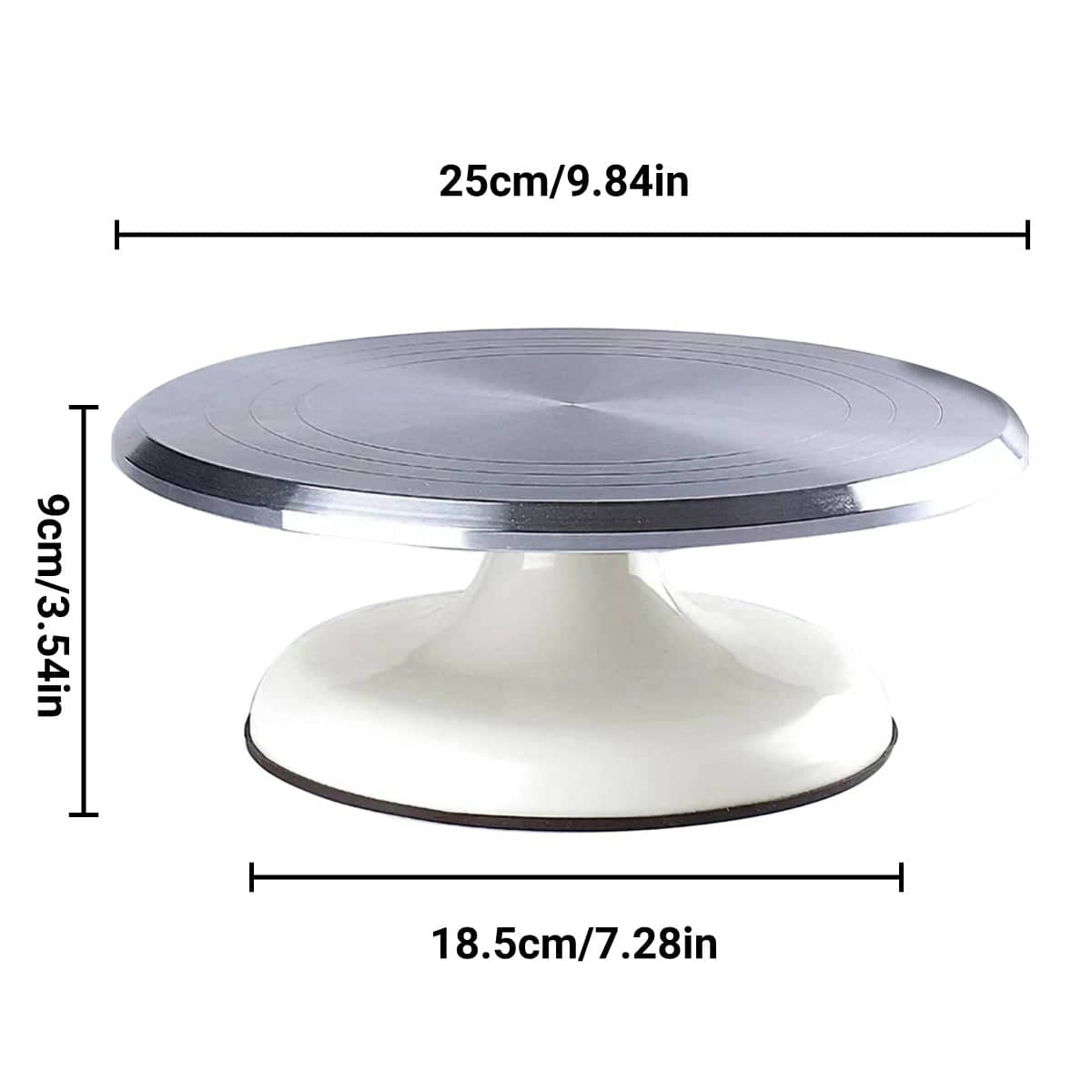 Cake Decorating Turntable with Aluminium-Alloy Top - Green - view 4
