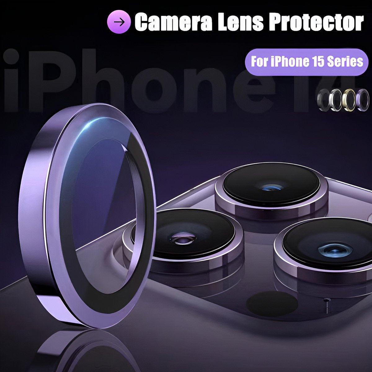 Camera Lens Protector for iPhone 15 and 15 Plus - Black, Pack of 2 - view 2