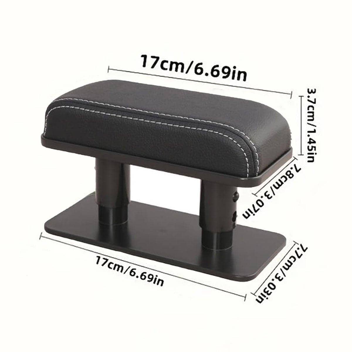 Car Armrest Cushion Booster with PU Leather Elbow Rest for Left-Hand Drive Vehicles - view 3