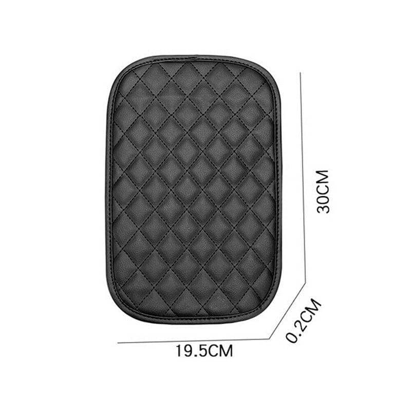 Car Armrest Cushion Pad with Non-Slip Cover, PU Leather Console Box Protector - view 3