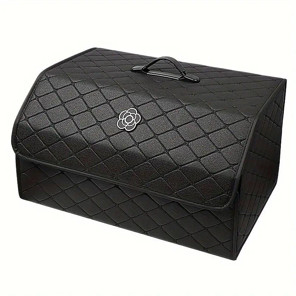 Car Boot Organiser Storage Bag, Foldable Quilted - Large