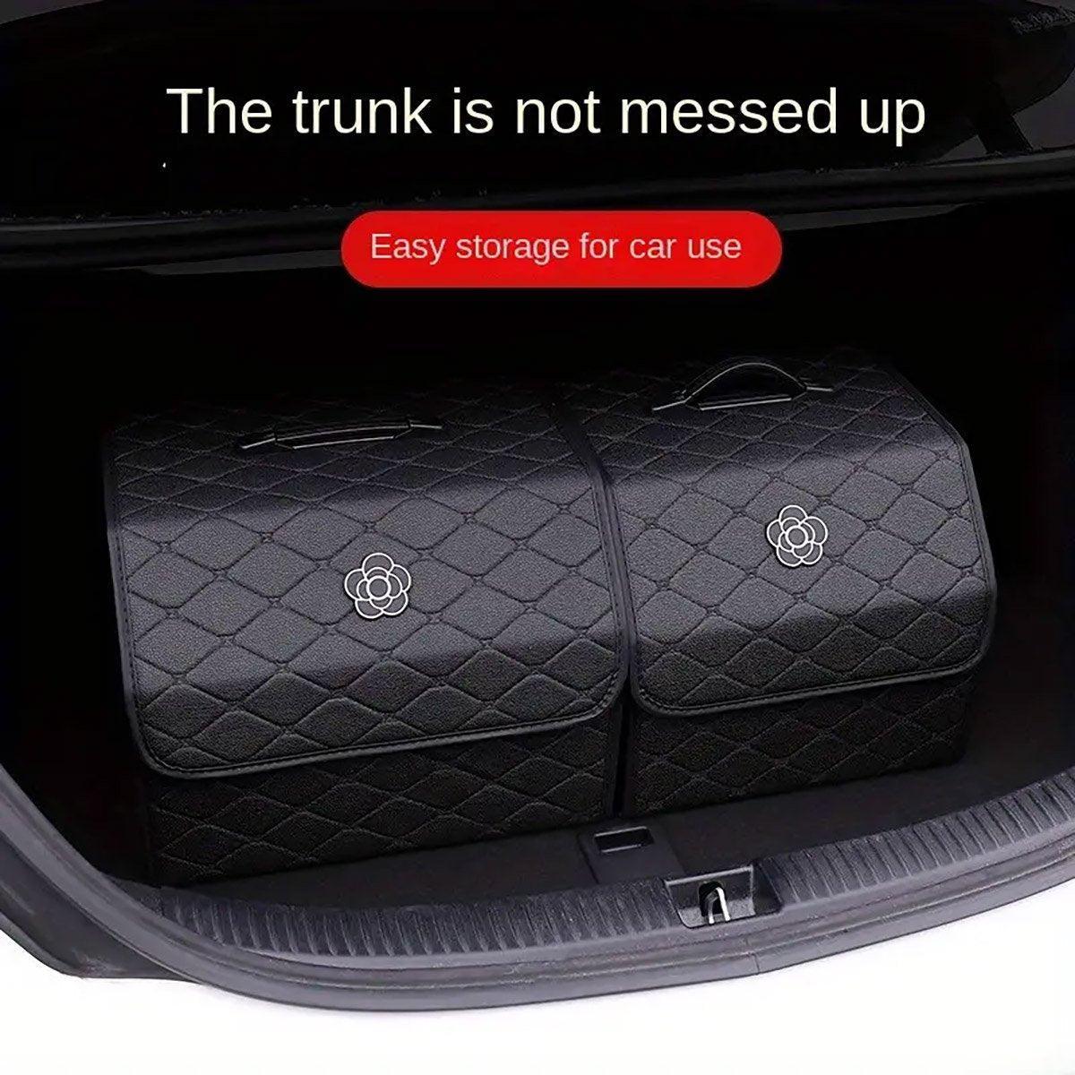 Car Boot Organiser Storage Bag, Foldable Quilted - Large - view 6