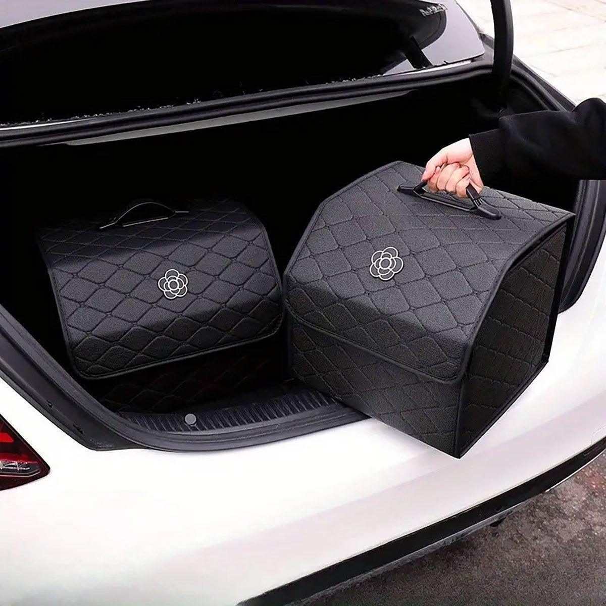 Car Boot Organiser Storage Bag, Foldable Quilted - Small - view 5