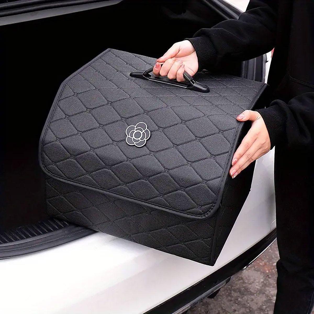 Car Boot Organiser Storage Bag, Foldable Quilted - Small - view 7