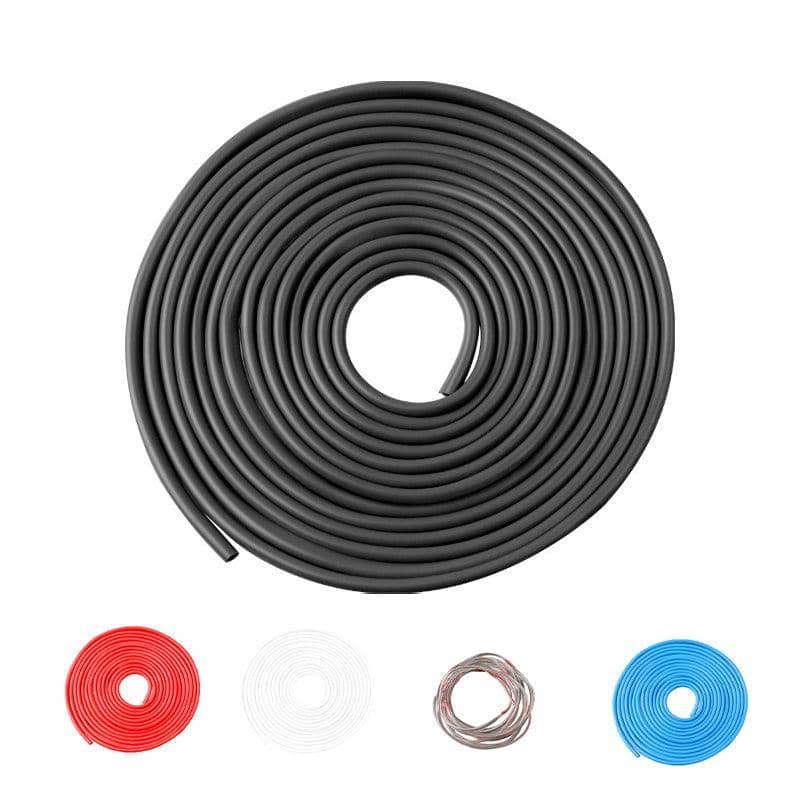 Car Door Edge Protector Strip, 5 m Rubber Trim - Black - view 3