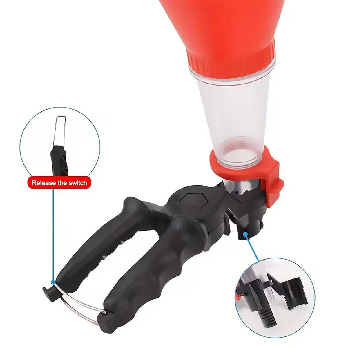 Car Engine Oil Filling Funnel with Hands Free Clamp and Clear Tube - view 5
