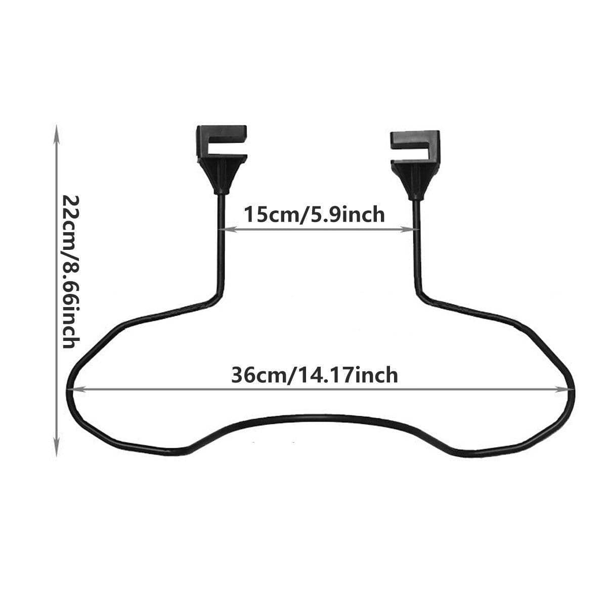 Car Hat Rack Headrest Coat Holder, Universal Vehicle Hanger for Hats and Jackets - view 3