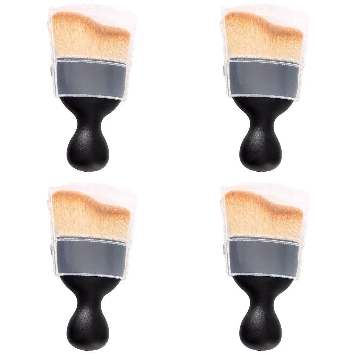 Car Interior Detailing Brush Set - 4 Brushes, Black Handle - view 2