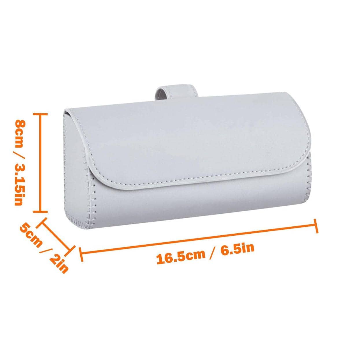 Car Sun Visor Glasses Holder Case - Black - view 4