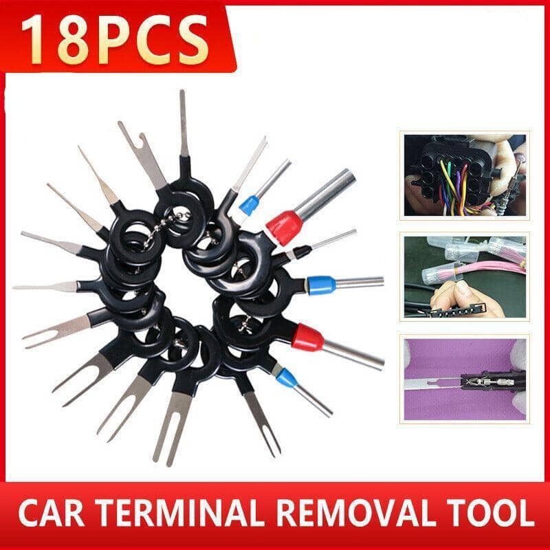 Car Terminal Removal Tool Set for Wire Connectors, Pack of 18