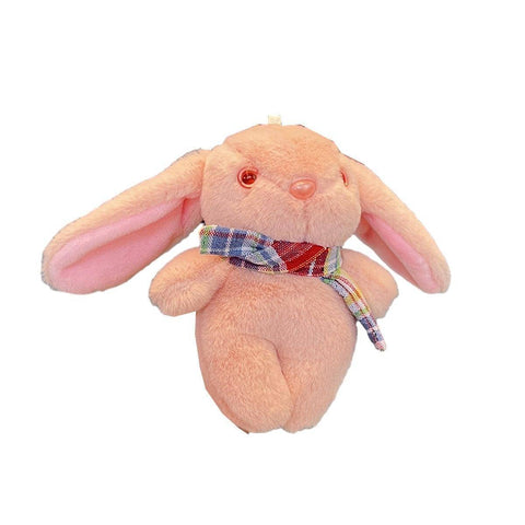 Cartoon Rabbit Plush Toy Keychain - Pink
