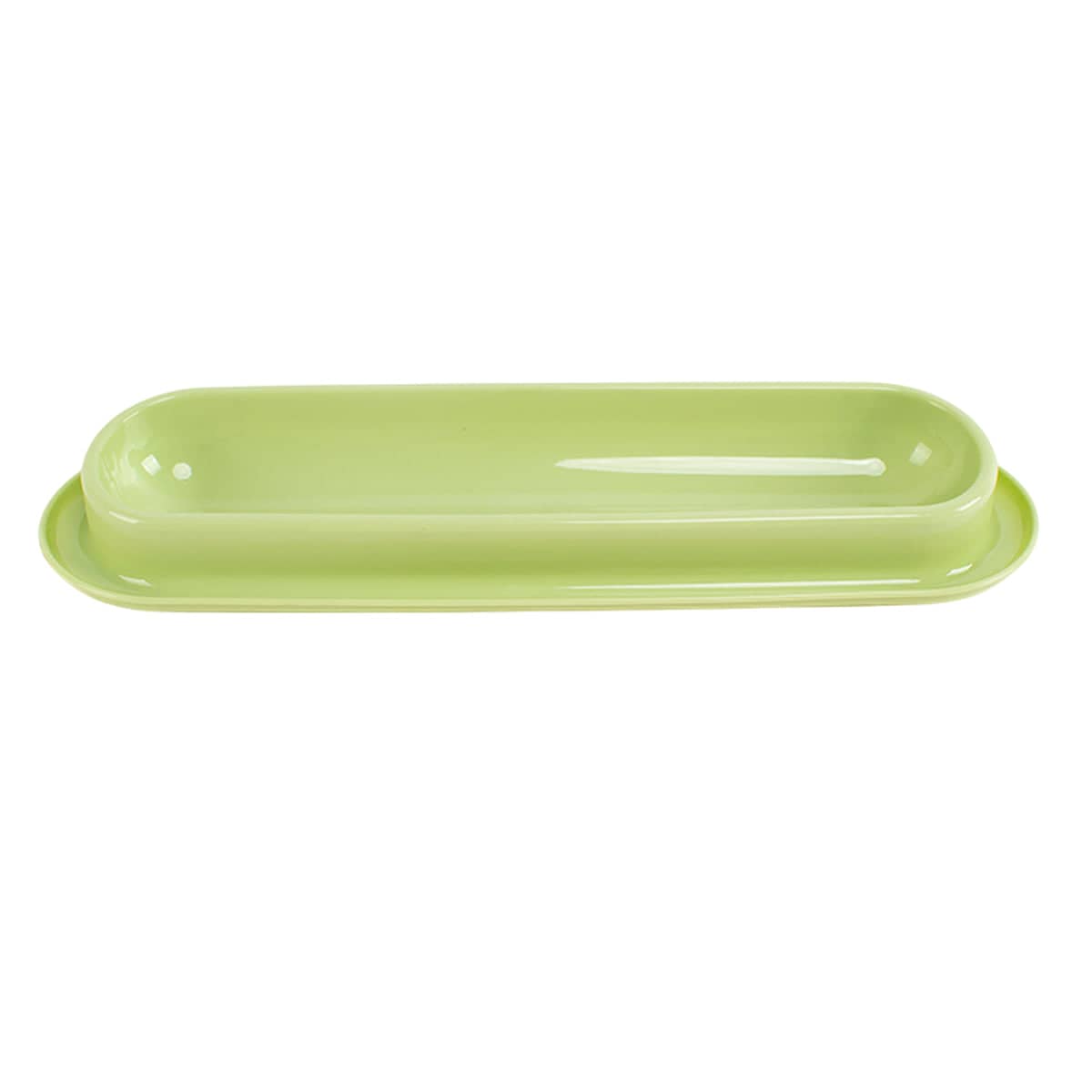 Cat Feeding and Drinking Bowl with Non-Slip Base - Green