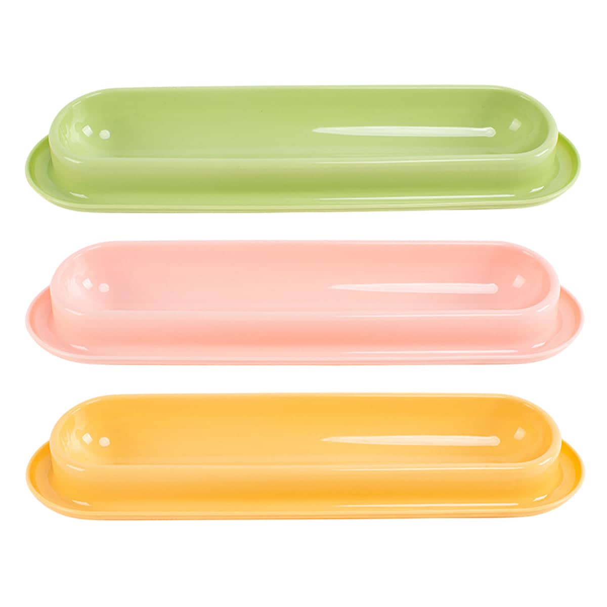Cat Feeding and Drinking Bowl with Non-Slip Base - Green - view 3