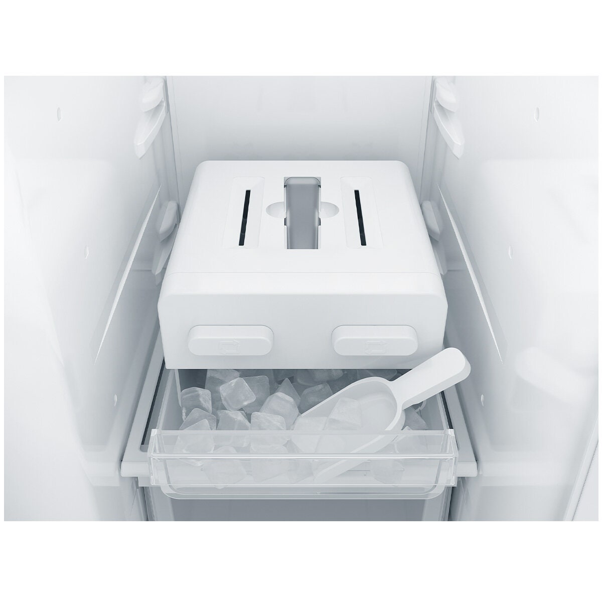 Westinghouse 619L Side by Side Fridge - Matte Black with Non-Plumbed Water Dispenser - WSE6240BB