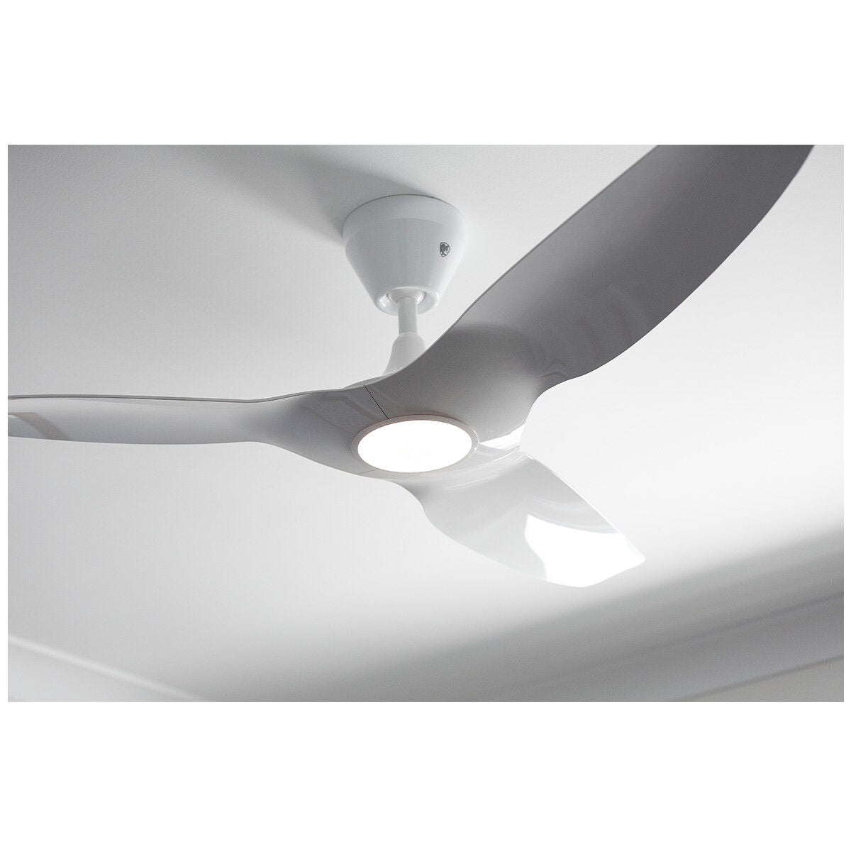 Big Ass Fans Haiku L 52 Inch White Ceiling Fan - 256mm Drop Tube, 7 Speeds - HAIKULW52256MMLED