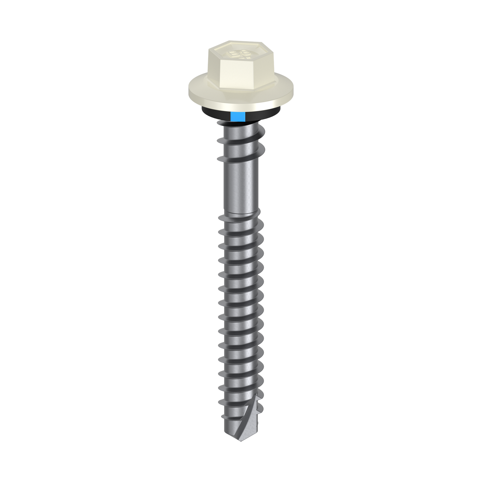 Bremick Vortex Plus 6.2 x 50mm Hex Roofing Screws B8 Surfmist - 100 Pack