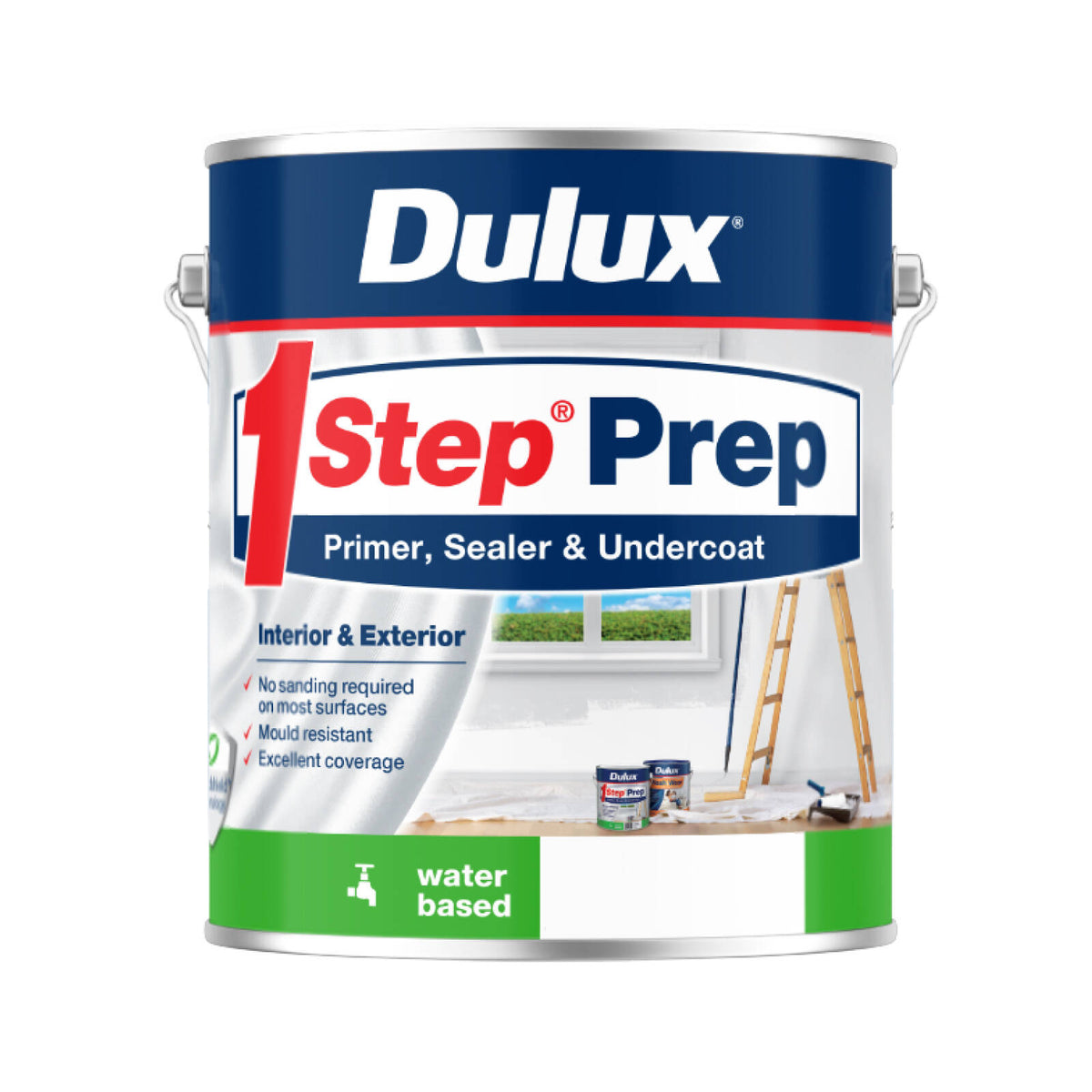 Dulux 1Step Prep Primer Sealer & Undercoat 4L Water-Based Multi-Surface