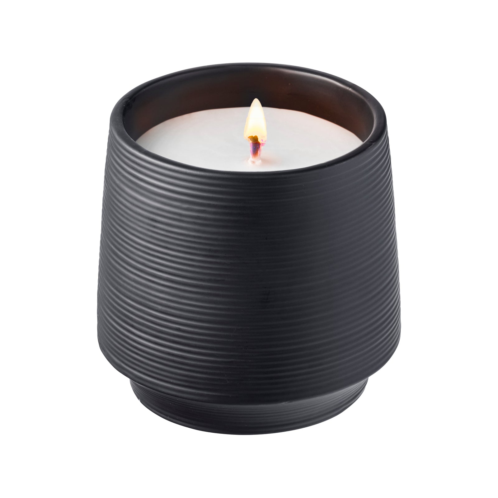 Waxworks Matte Caviar Ceramic Citronella Candle 105 x 110mm
