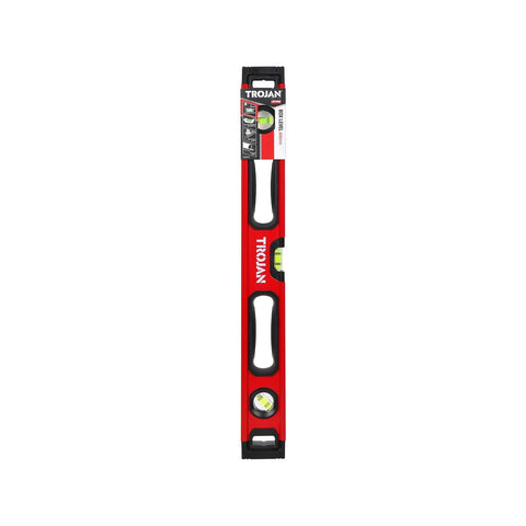 Trojan 600mm Box Level - Aluminium - High Visibility - Shock-Protecting Caps - SuperSaverAU - view 1