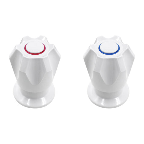 Shaw & Mason White Six Point Basin Top Assembly - ABS Plastic, Pair