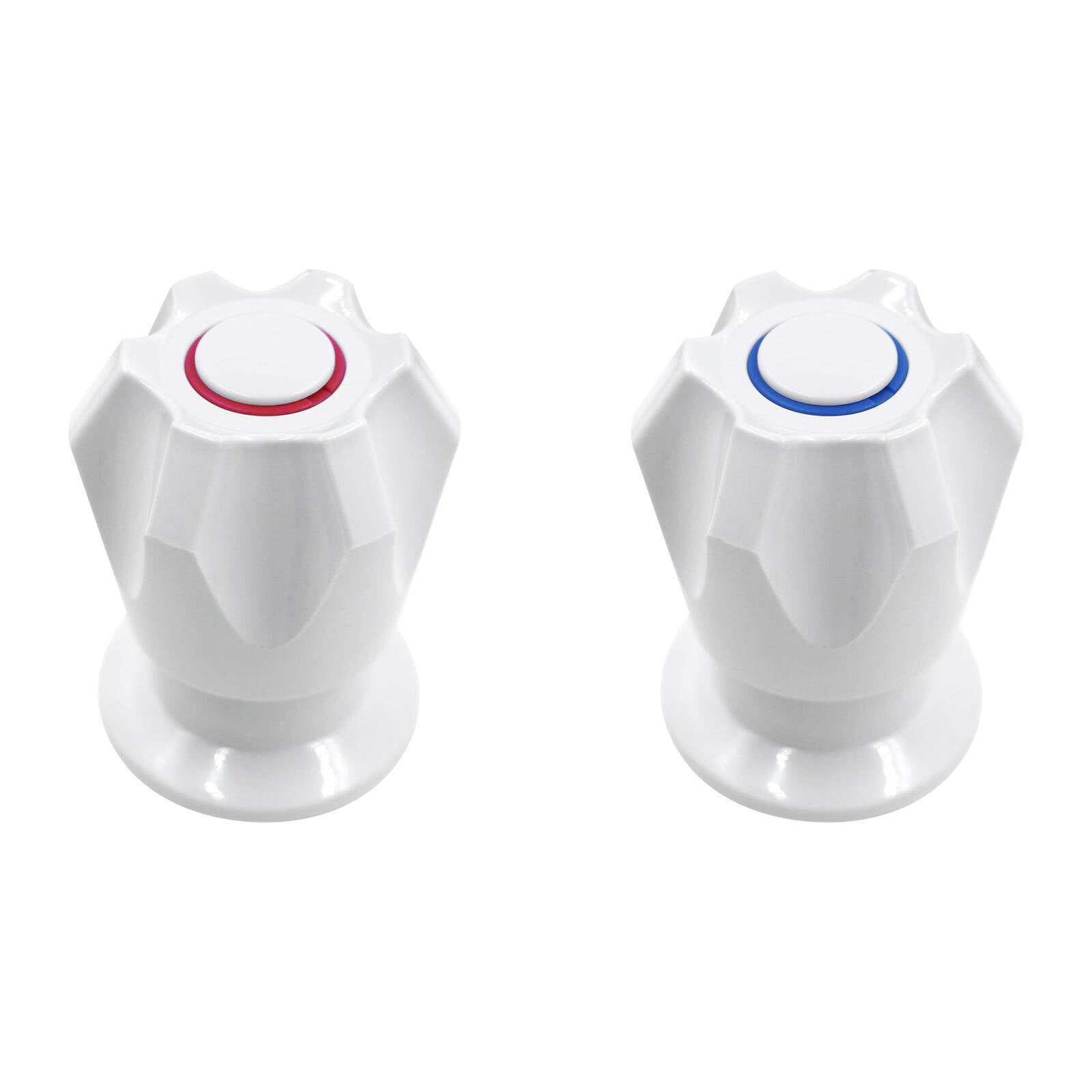 Shaw & Mason White Six Point Basin Top Assembly - ABS Plastic, Pair