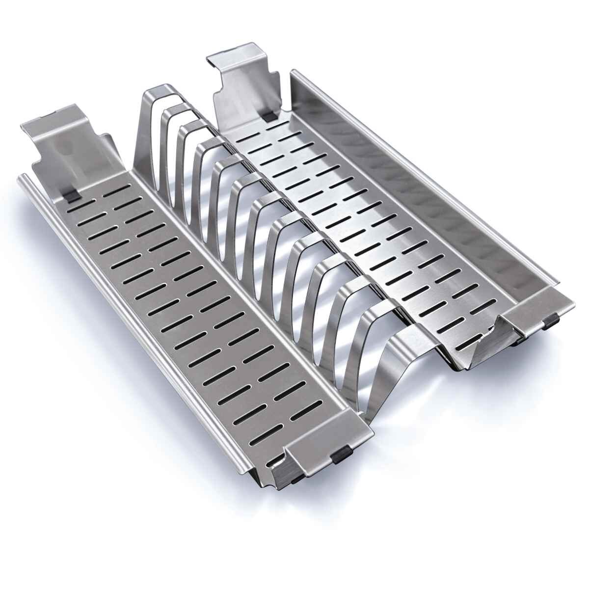 Artinox Plate Holder - Silver Stainless Steel Finish, 280mm x 420mm Footprint - PPPP28SB