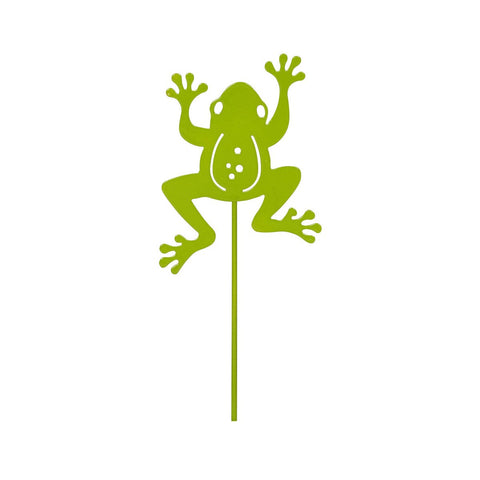 Northcote Pottery Decorative Flat Metal Frog Stake - Weather Resistant - 17mm x 60mm - Fun Garden Accessory - SuperSaverAU - view 1
