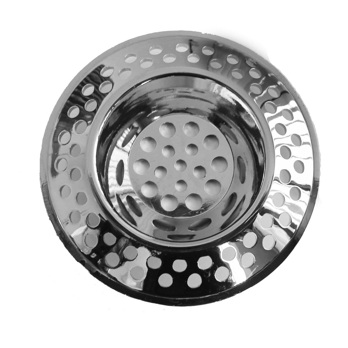 Handi Homes Basin Hair Strainer, 67mm, Plastic with Chrome, Fits 50mm Drain