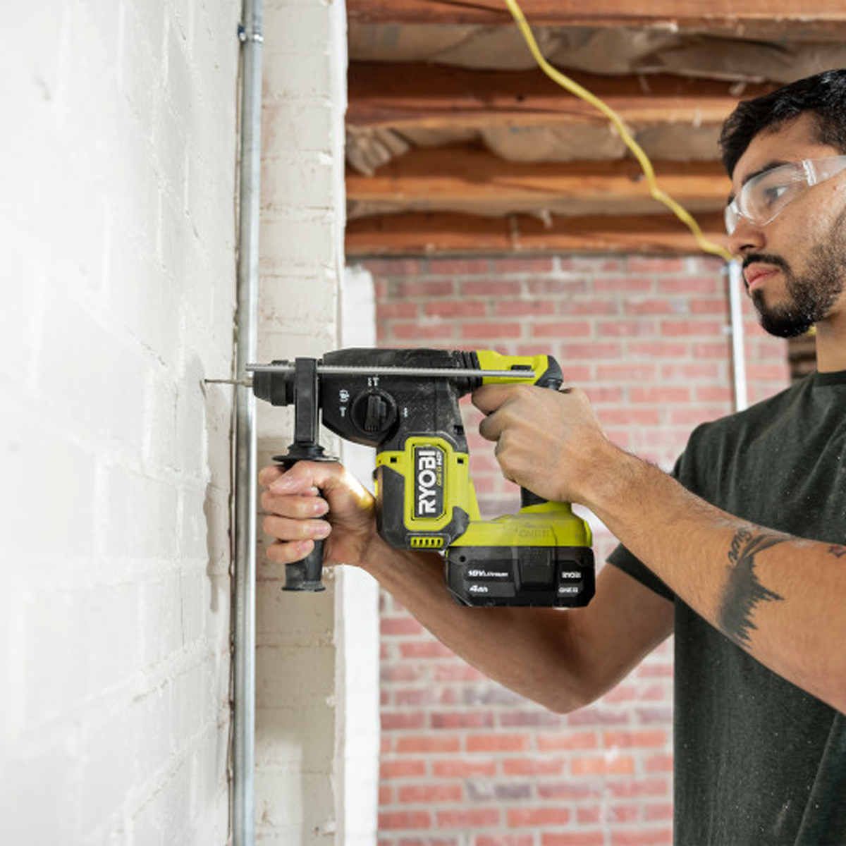 Ryobi 18V One HP Brushless SDS Rotary Hammer RSDS18X - 2.6kg - Drilling & Chiselling - SuperSaverAU - view 5