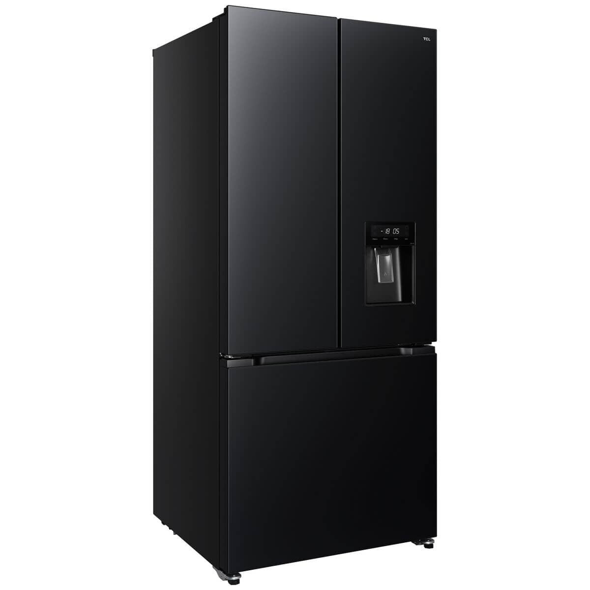 TCL 496L French Door Fridge - Black, 5 Star Energy Rating, Pure Air Odour Control - TRF495FHB