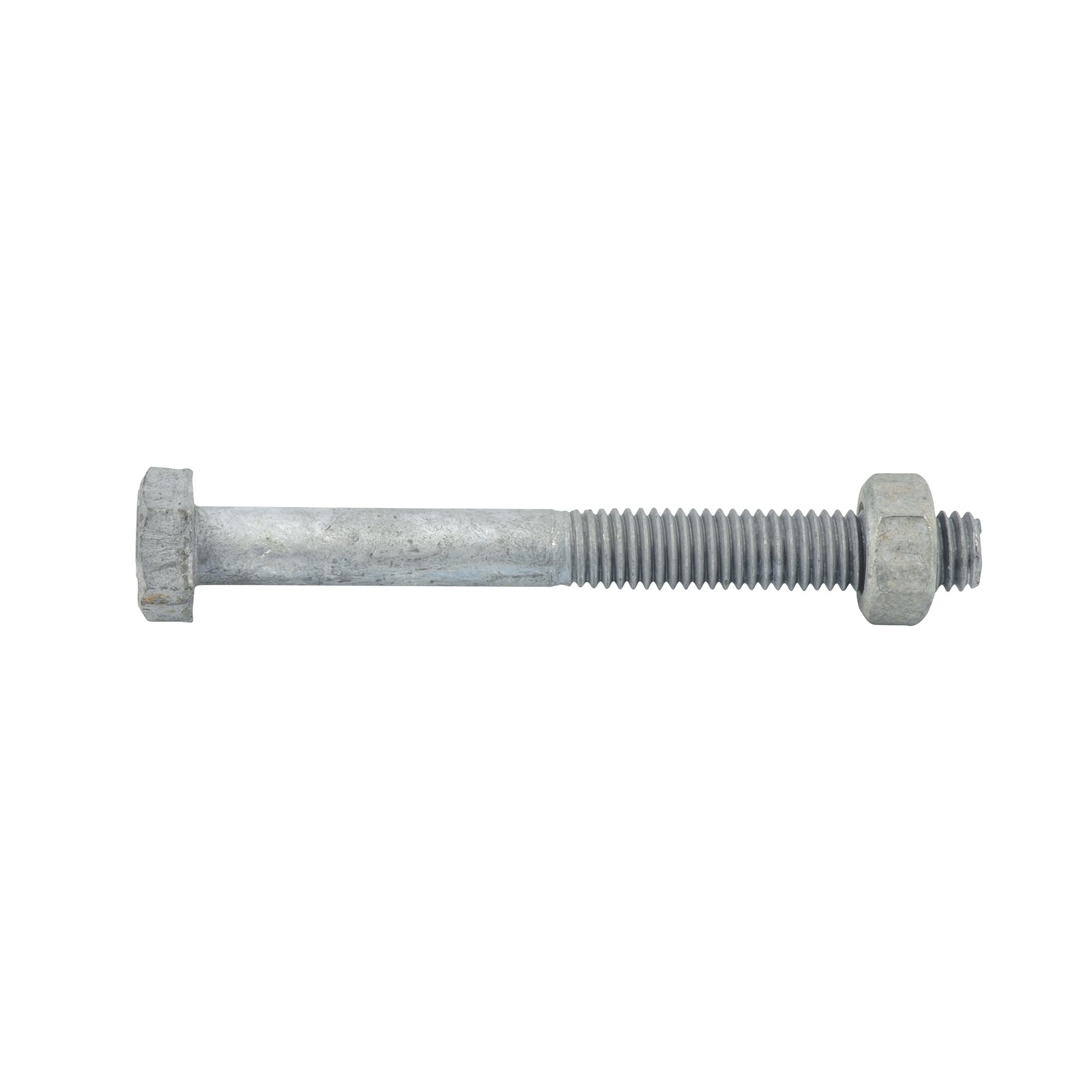 Zenith M8 x 75mm Hot Dip Galvanised Hex Head Bolt & Nut - 4.6 Grade Steel