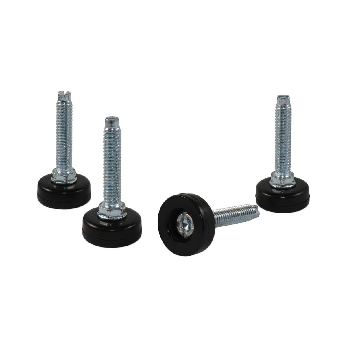 Surface Gard 5/16in Black Thread Adjustable Glide - 4 Pack