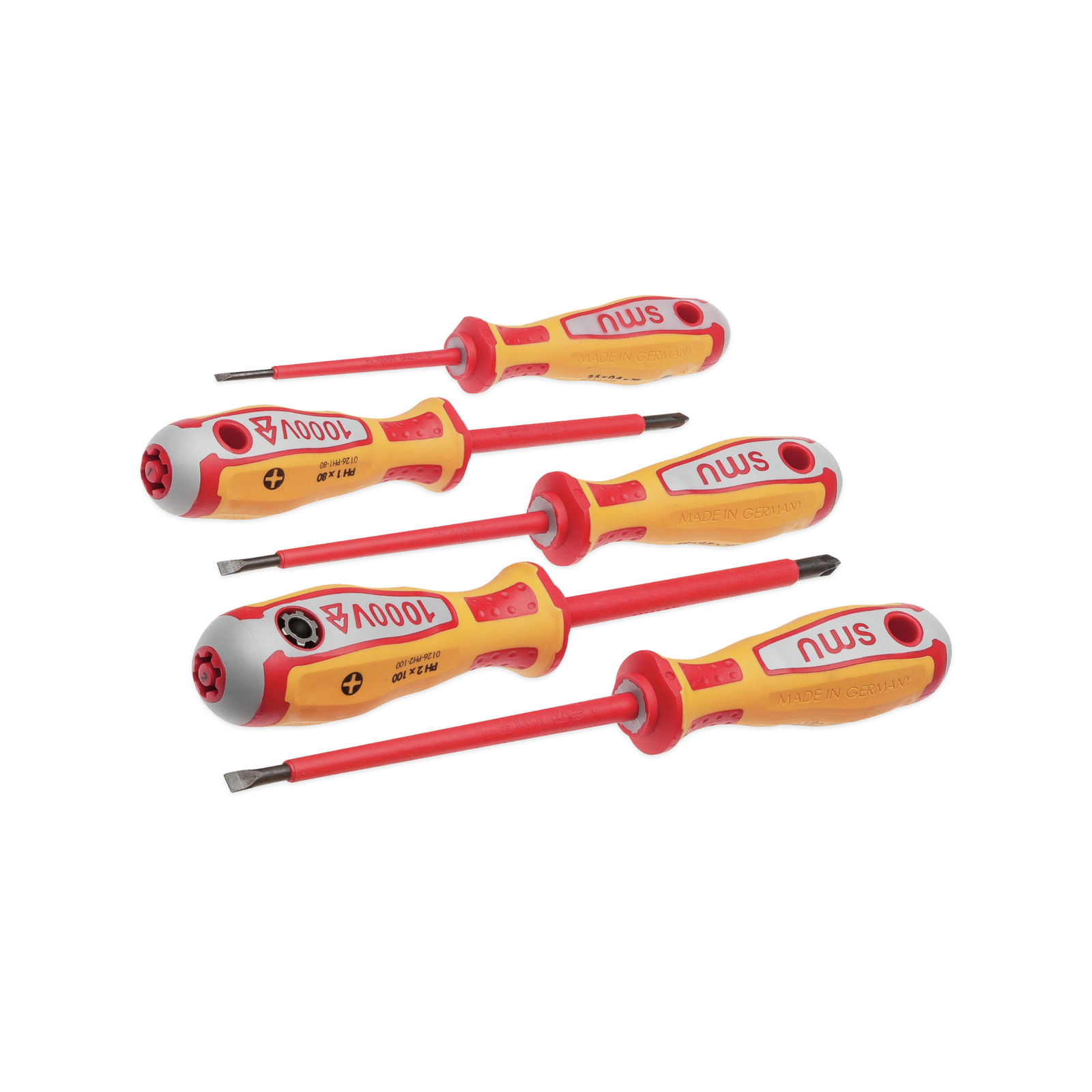 NWS 5 Piece VDE Insulated Screwdriver Set Chrome Molybdenum