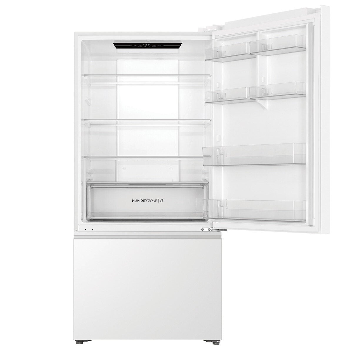 Haier 517L Bottom Mount Fridge - White, 5.5 Star Energy, Fingerprint-Resistant Finish - HRF510BW