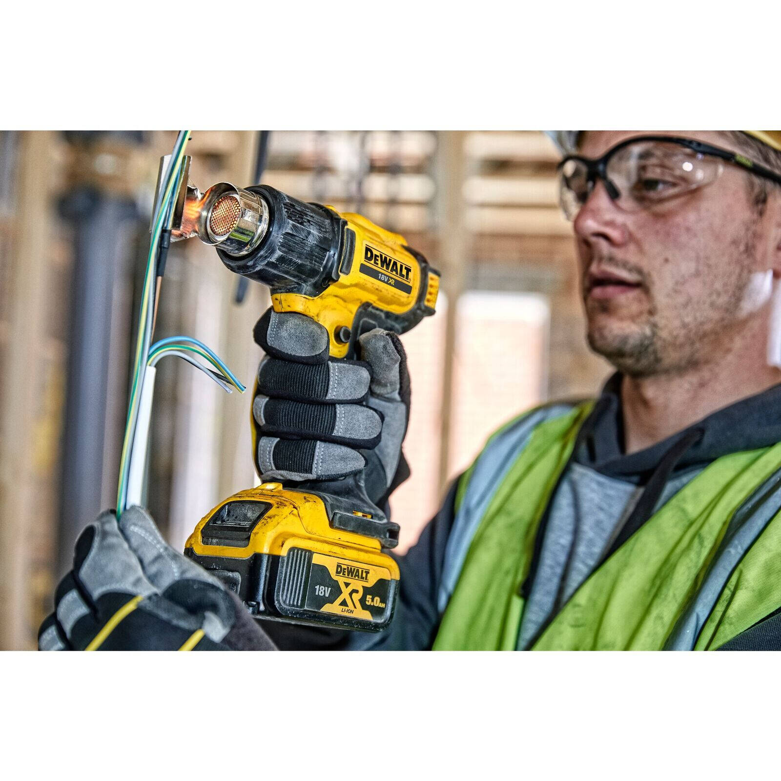 DeWALT 18V XR Li-Ion Cordless Heat Gun Skin Only DCE530N-XJ
