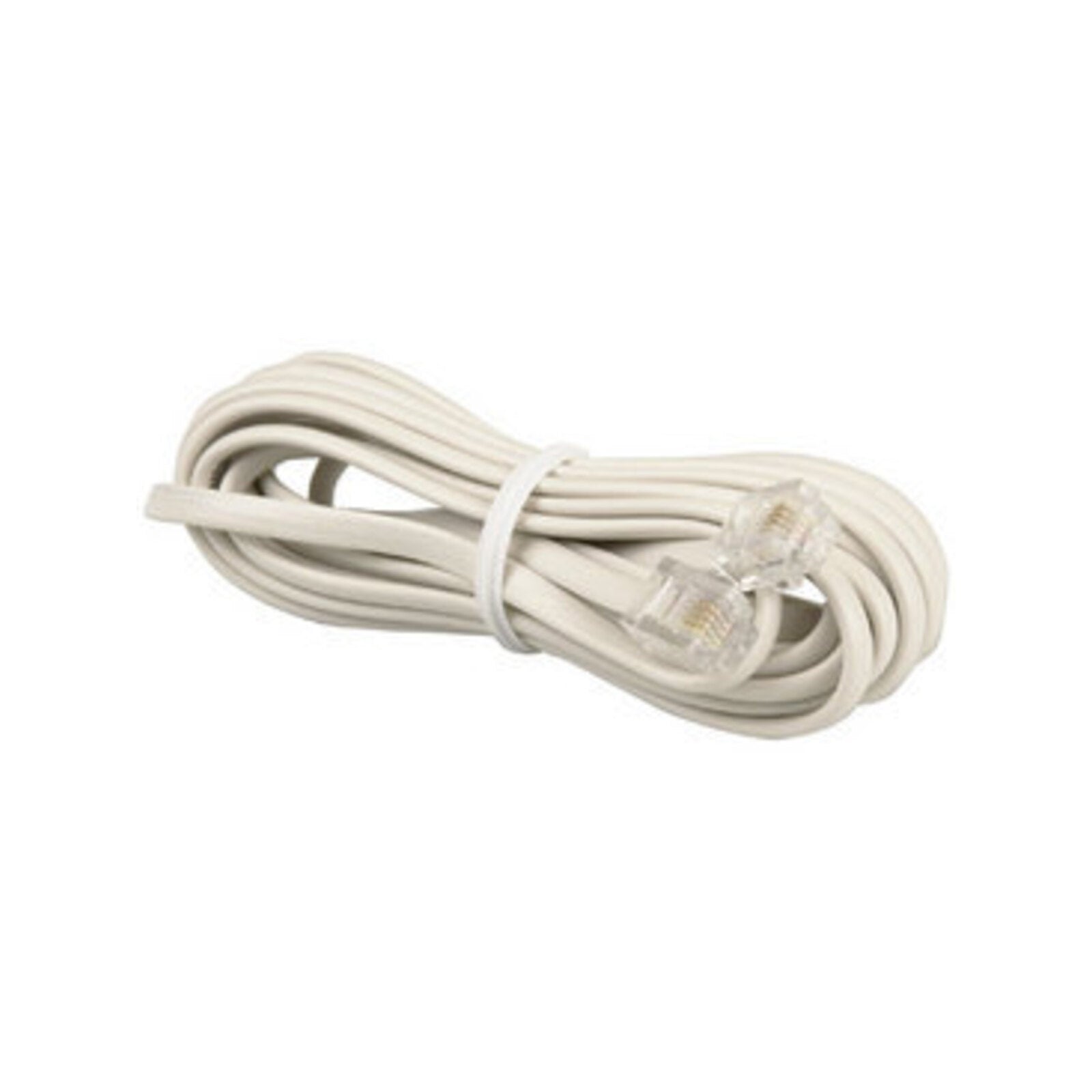 Jackson 5m RJ12 Telephone Lead White US7005WT
