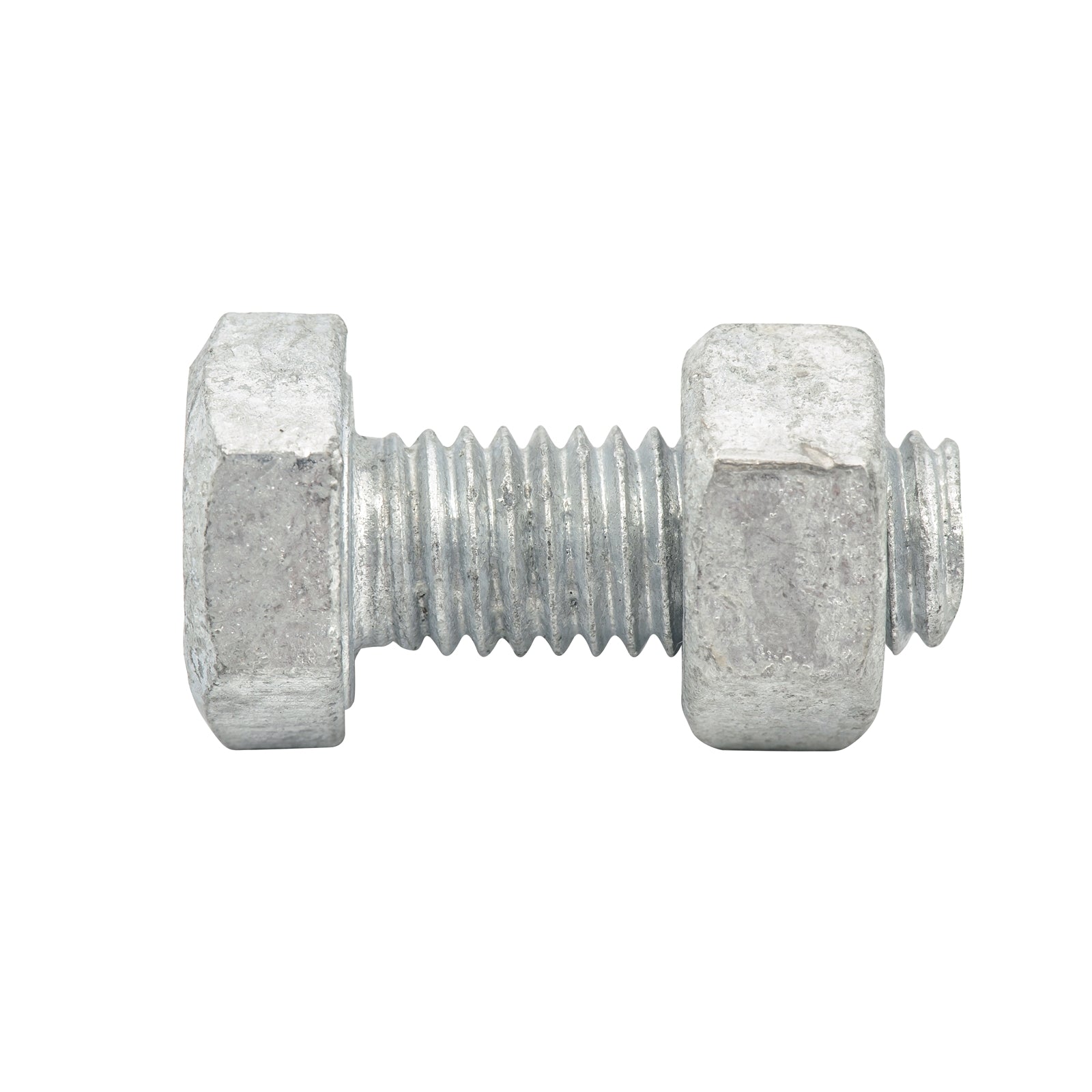 Zenith M8 x 20mm Hot Dipped Galvanised Hex Head Bolt and Nut, 4.6 Grade Steel