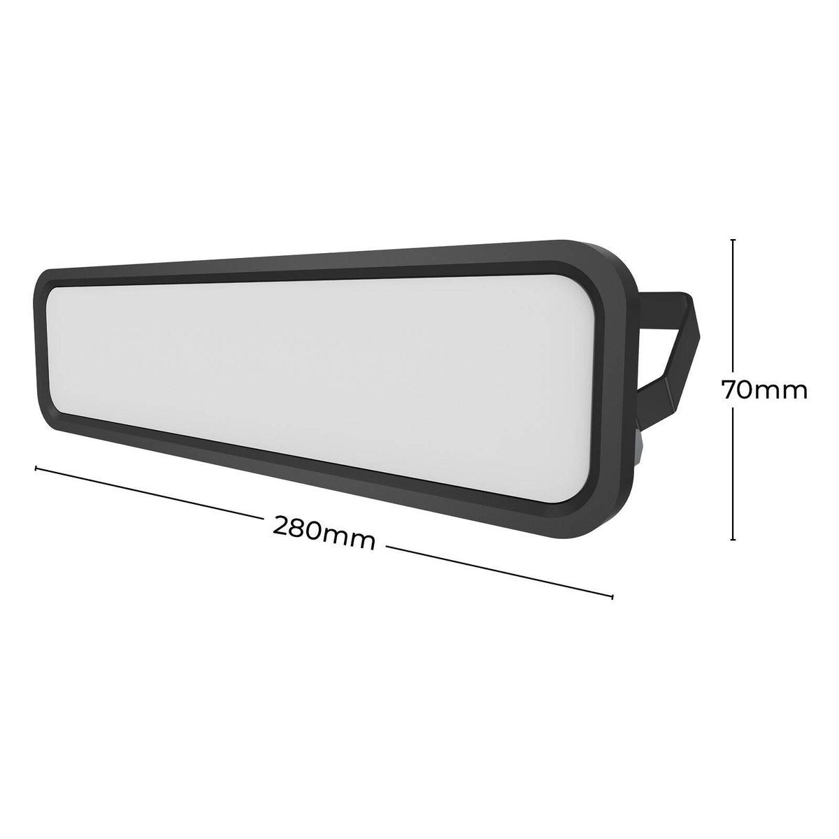 DETA 30W 240V Black LED Slim Profile Security Flood Light, Diecast Aluminium Outdoor DET603B