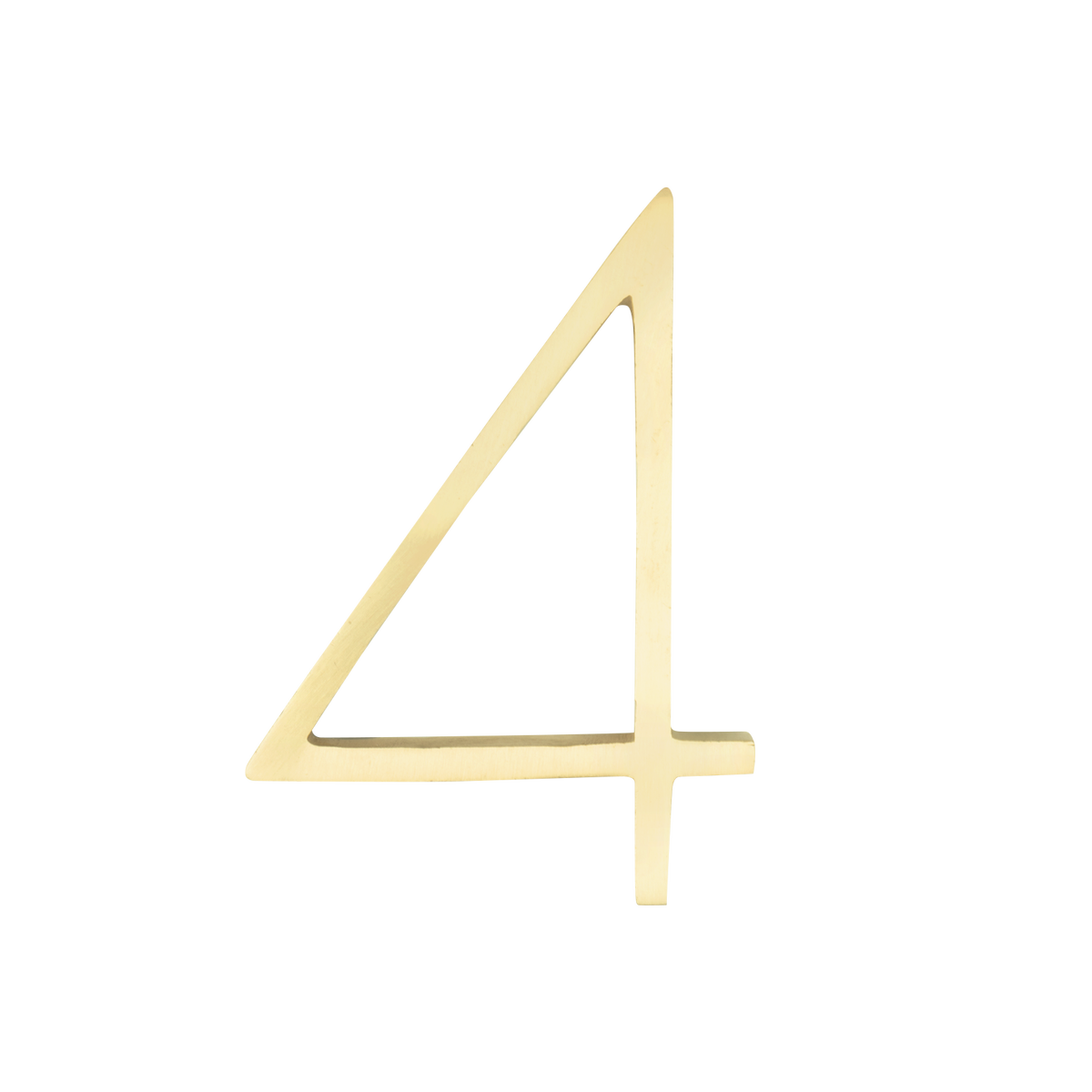Sandleford Toorak Brass House Number 4 120mm