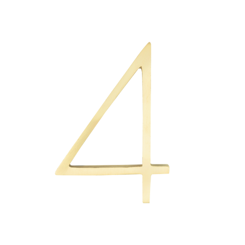 Sandleford Toorak Brass House Number 4 120mm