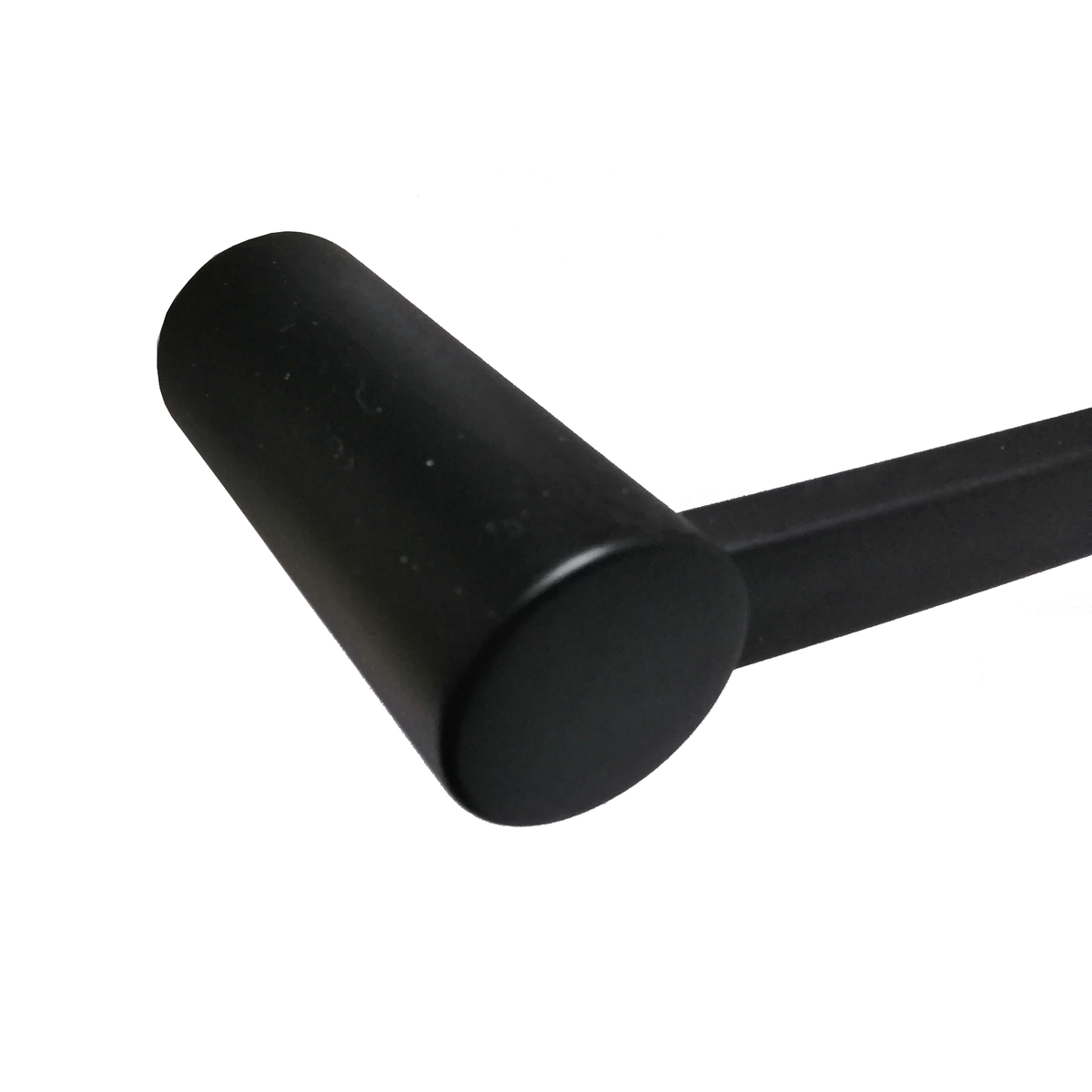 Barelli Black Matte Ambiente Coated Zinc Alloy Single Toilet Roll Holder Wall Mount