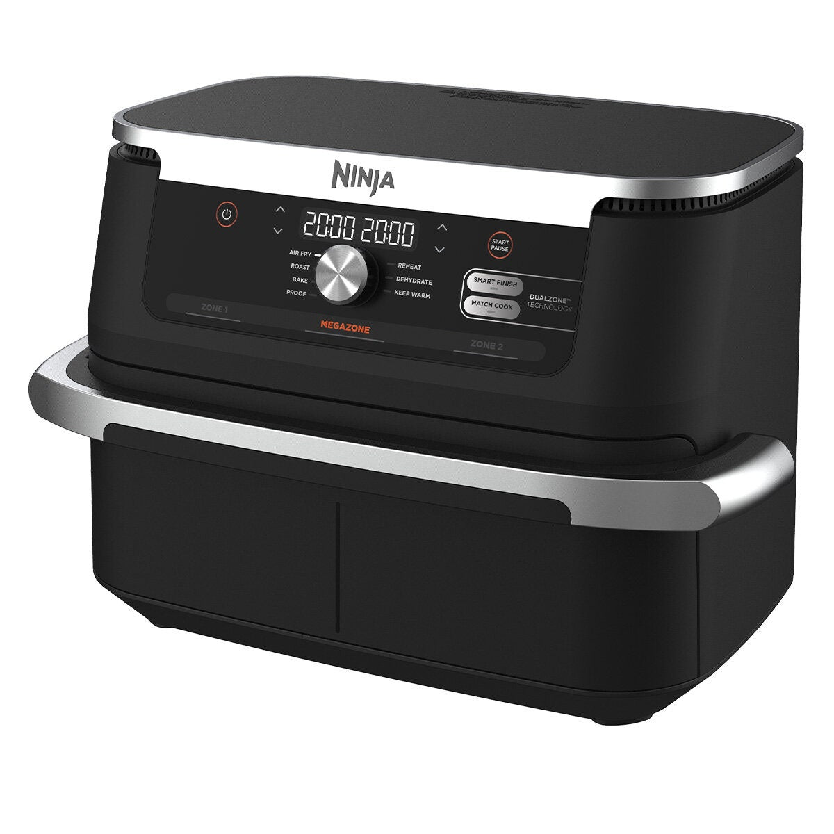 Ninja FlexDrawer Air Fryer 10.4L - Black - DualZone Technology, Proof to Bake, Zone Divider - AF500