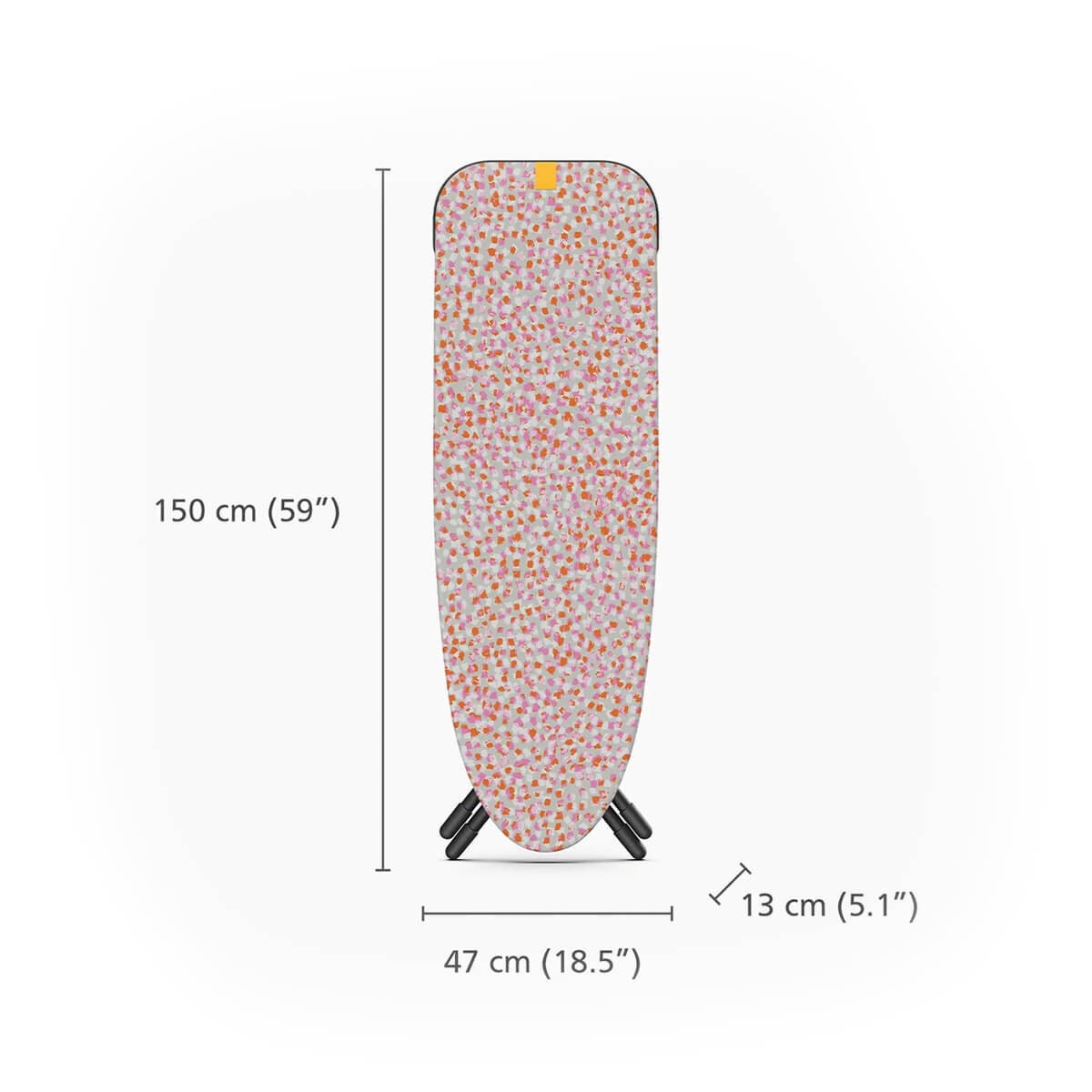 Joseph Joseph Glide Max ironing board - peach blossom pattern, retractable steam iron rest - 50029