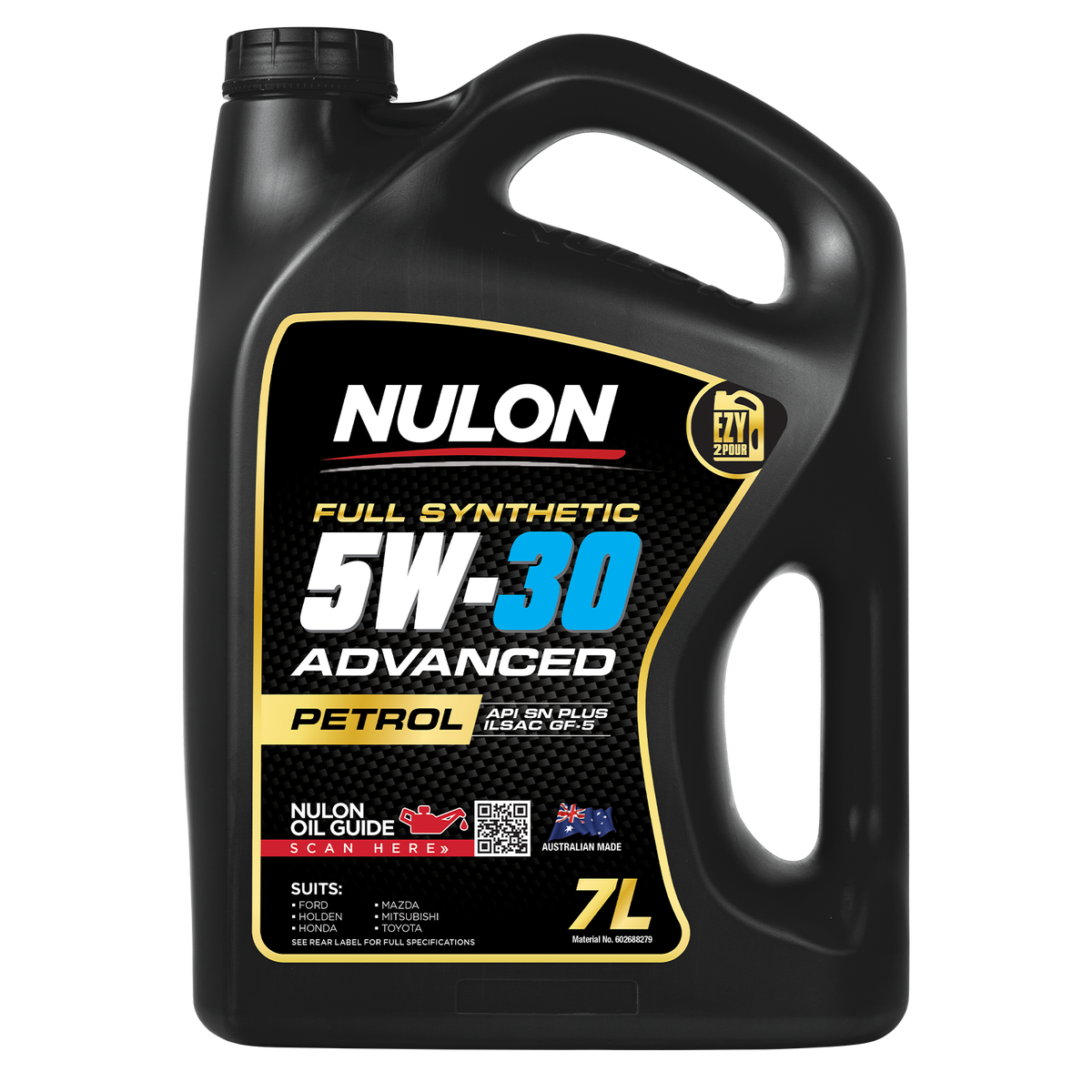 Nulon 7L Full Synthetic 5W-30 Advanced Engine Oil - Engine Protection - Cleanliness - SuperSaverAU - view 1