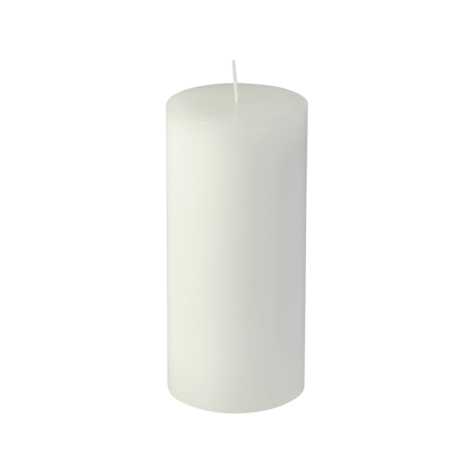 Waxworks 15cm White Citronella Pillar Candle - Mosquito Repellent Outdoor