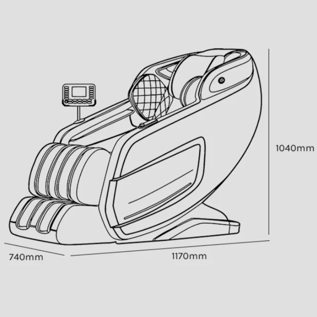 ReGen8 LuxCloud Air Zero Gravity Heated Massage Chair - White PU Leather - Five Auto Programs - RGMC-LCAIR