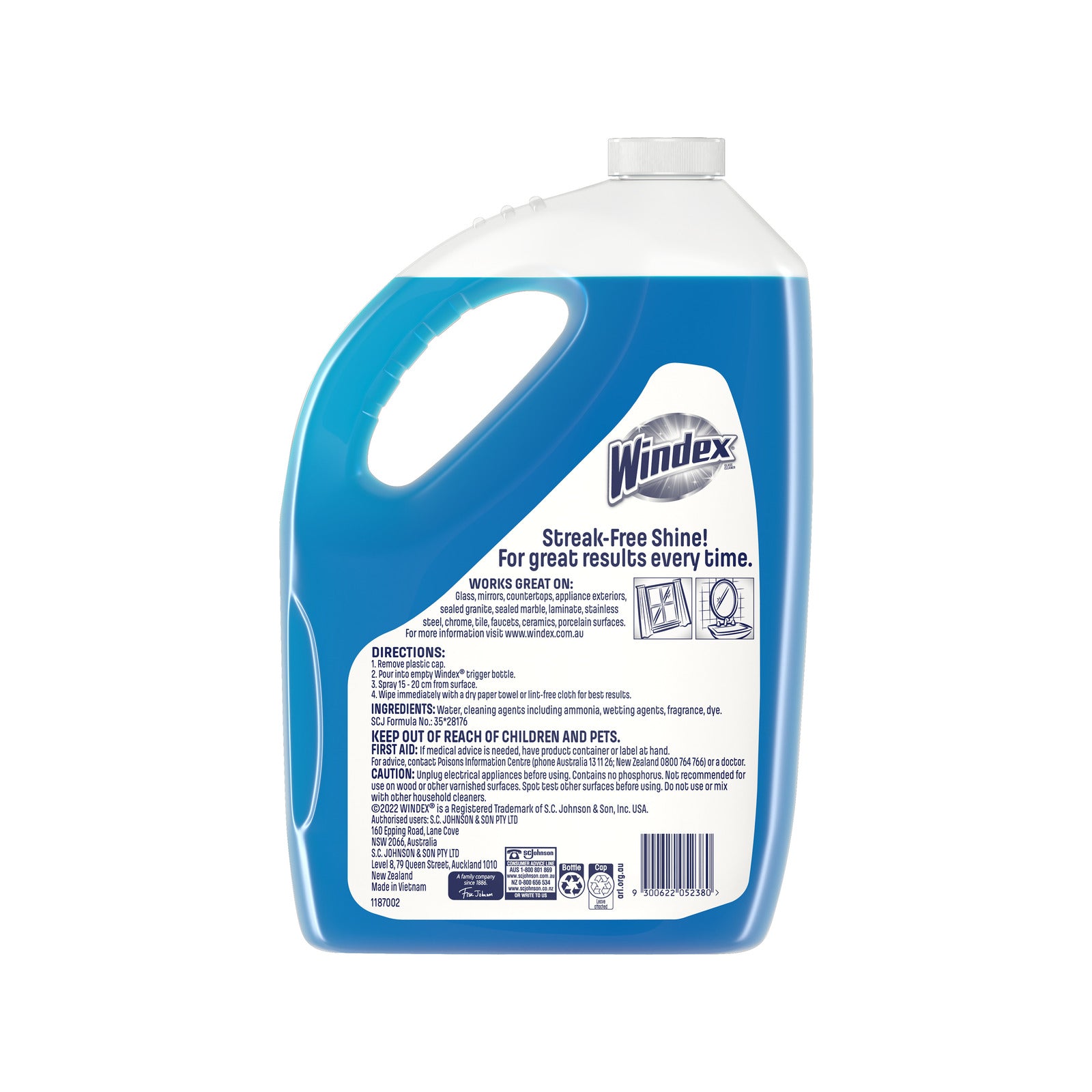 Windex 5L Glass Original Cleaner Value Pack